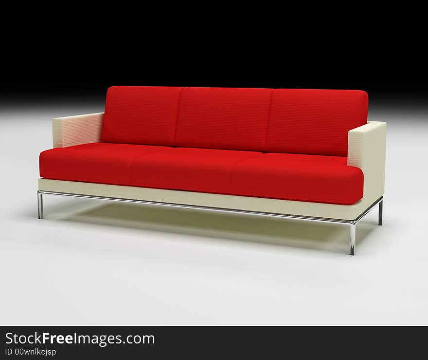 Red sofa