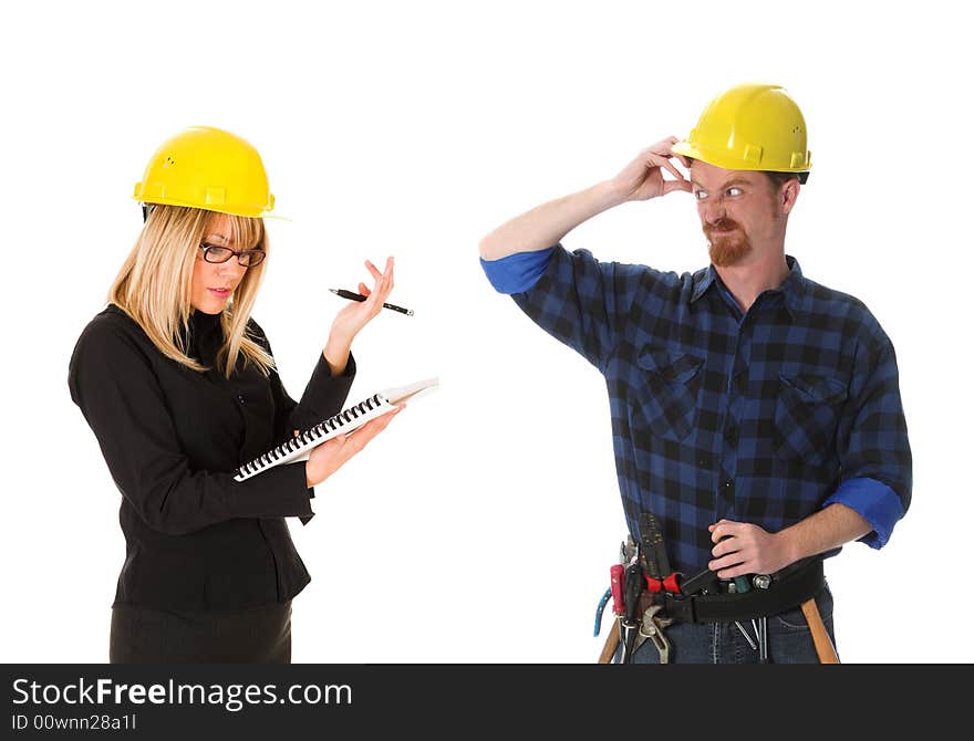 Architect And Construction Worker