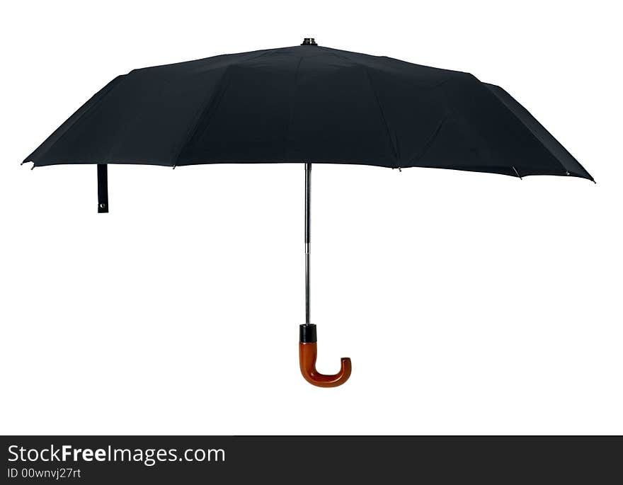 Black open gentleman umbrella