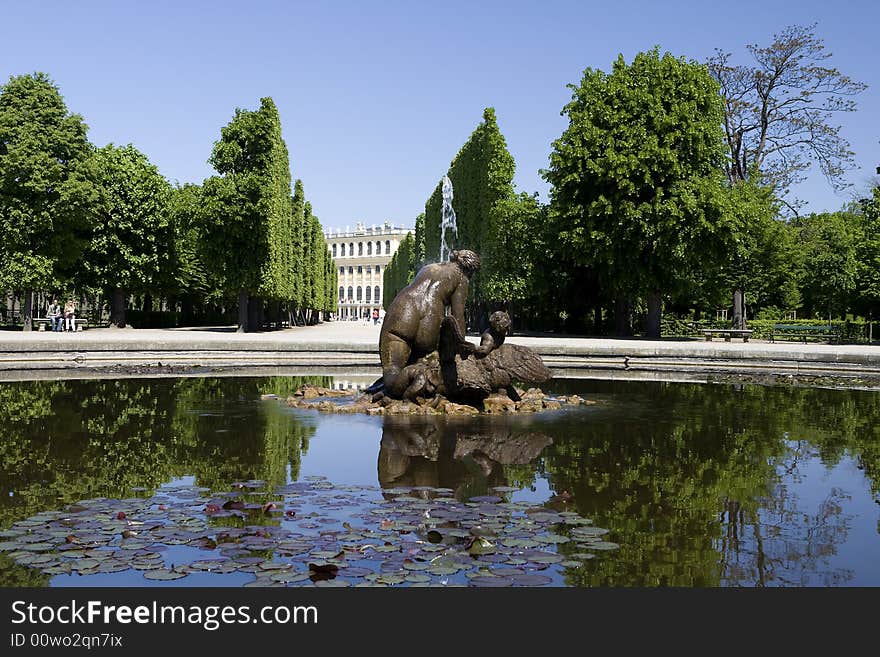 Schoenbrunn Palace, Vienna, is a historical landmark of Austria