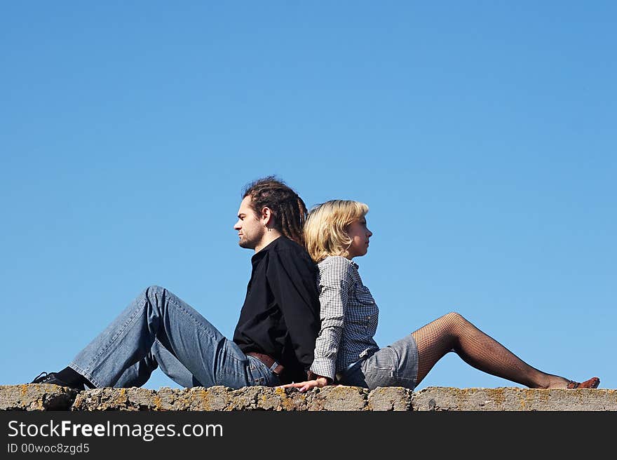 Couple sitting