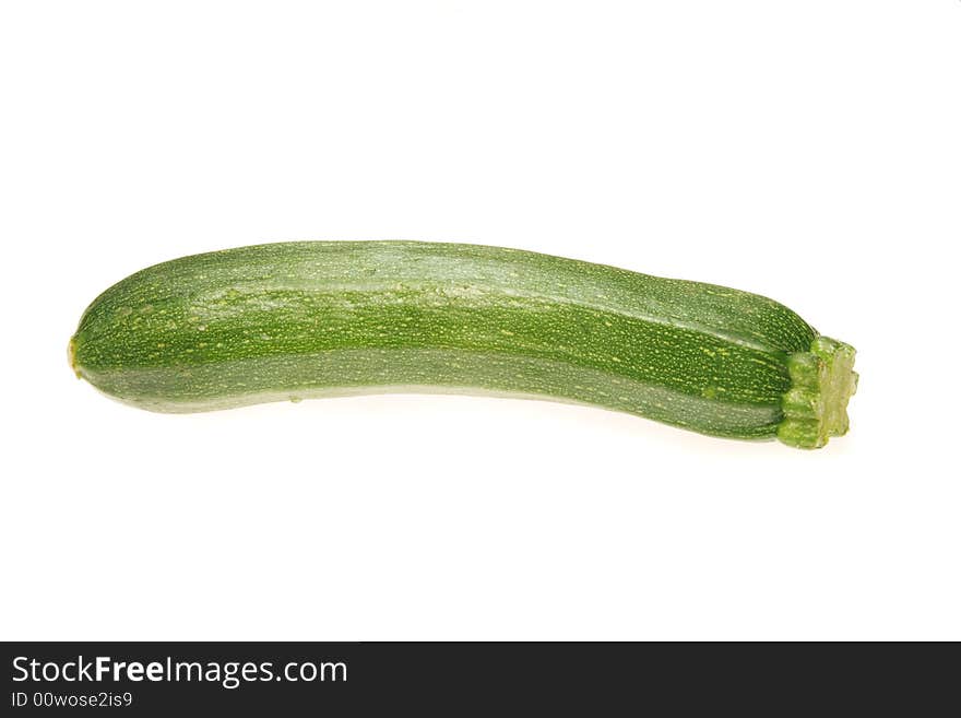 Courgette isolated on a white background