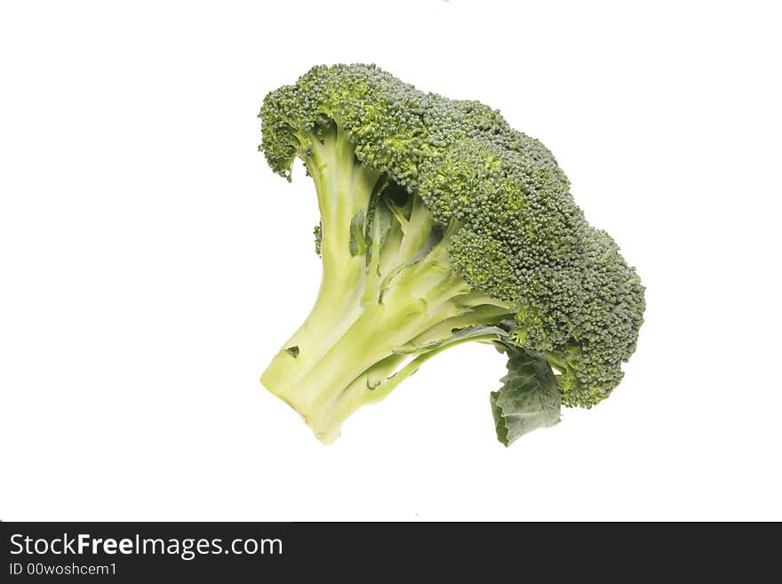 Broccoli on white