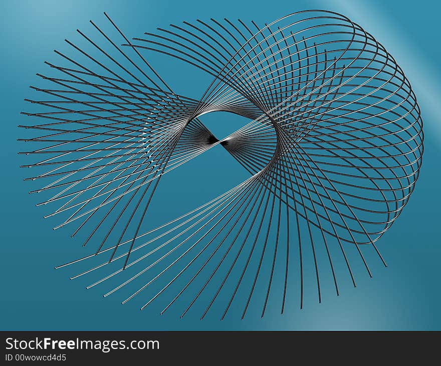 Abstract background from intertwining and bending tube