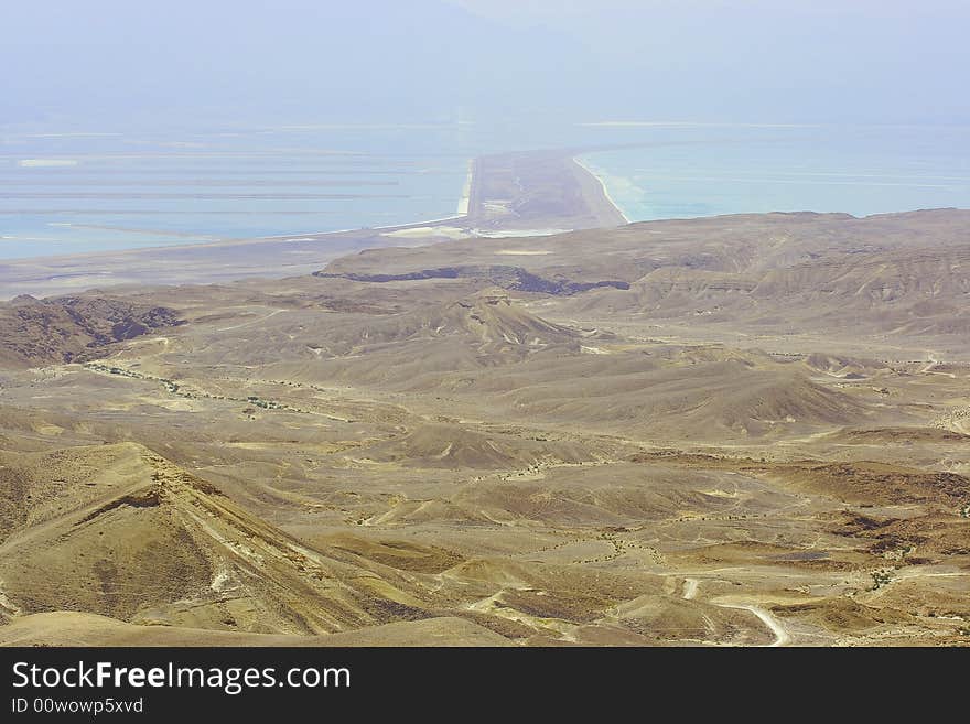 Judean desert and Dead sea