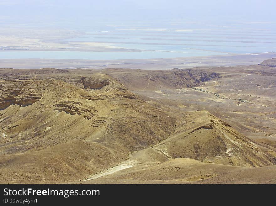 Judean desert and Dead sea