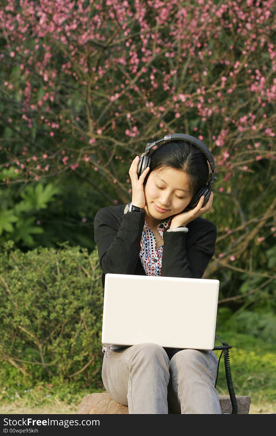 Woman With Her Laptop