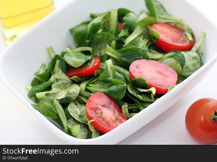 Fresh green Salad with tomatoes. Fresh green Salad with tomatoes