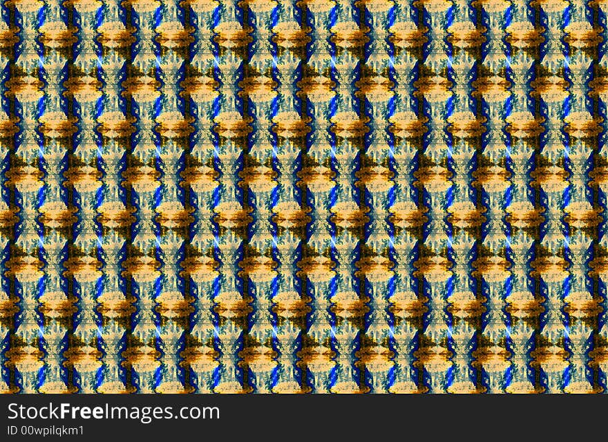 Abstract multicolor figure with patterns. Illustration. Abstract multicolor figure with patterns. Illustration.