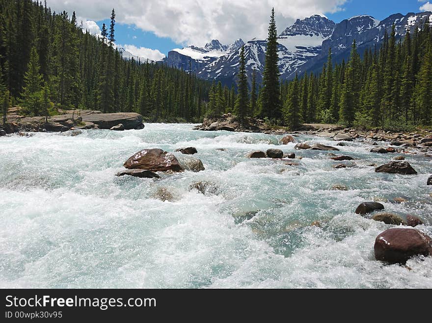 Mosquito Creek in Banff National Park Alberta Canada