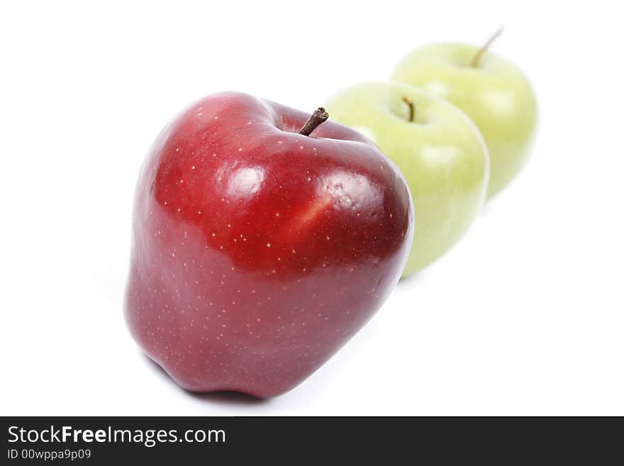 Apples isolated on white background. Apples isolated on white background