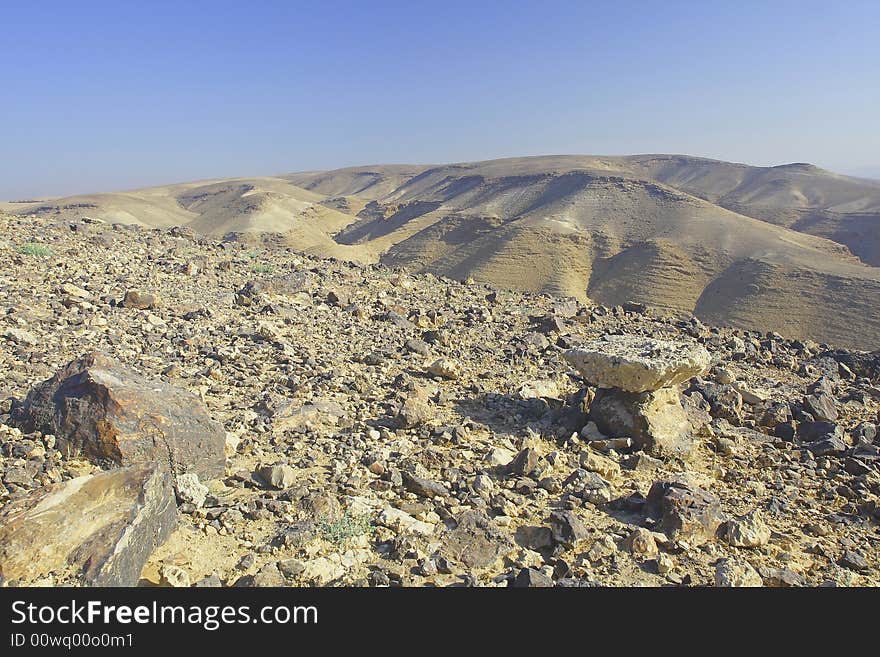 Hills and stones of Judean desert