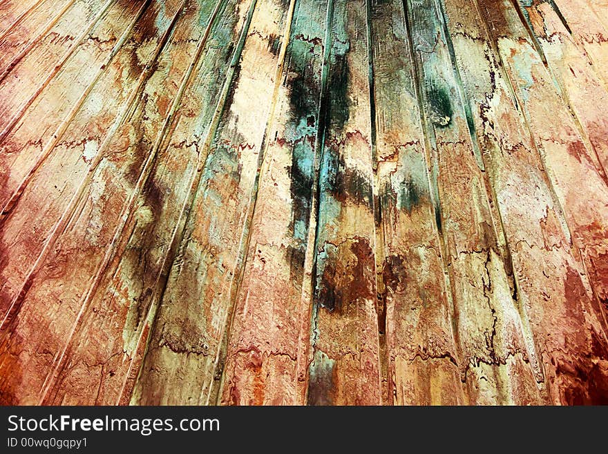 Grungy wooden textured background design