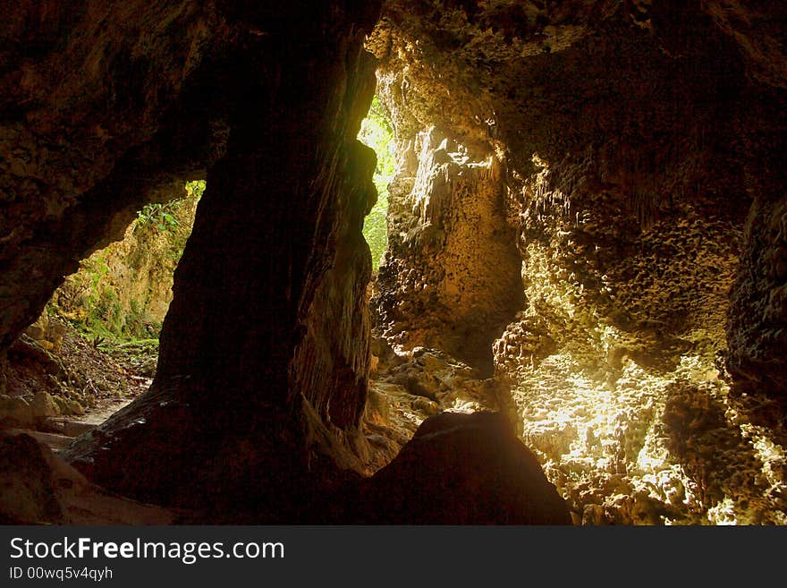 Palaha caves - looking out