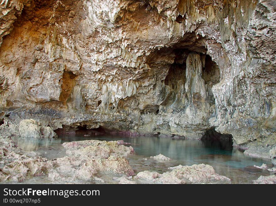 Avaiki pool - once a pool reserved for royals only. Niue Island. Avaiki pool - once a pool reserved for royals only. Niue Island