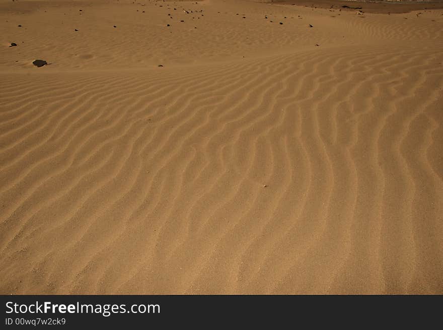 A rippled sandy beach in county kerry ireland. A rippled sandy beach in county kerry ireland