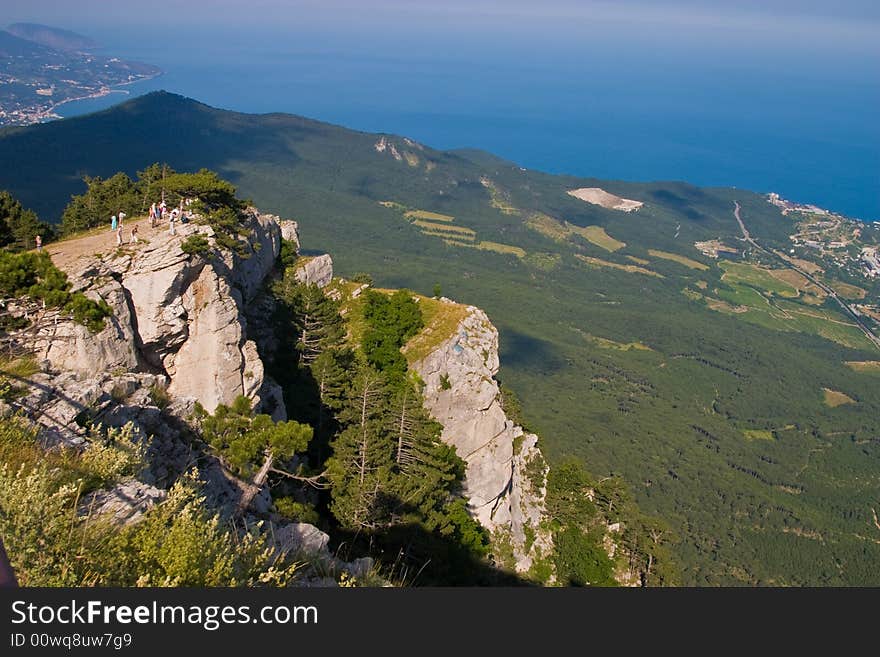 Nature series: Ukraine, Crimea mountain, top view