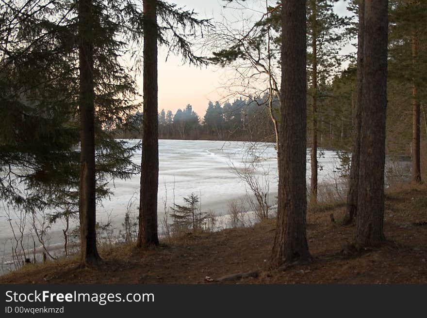 Dawn on the lake