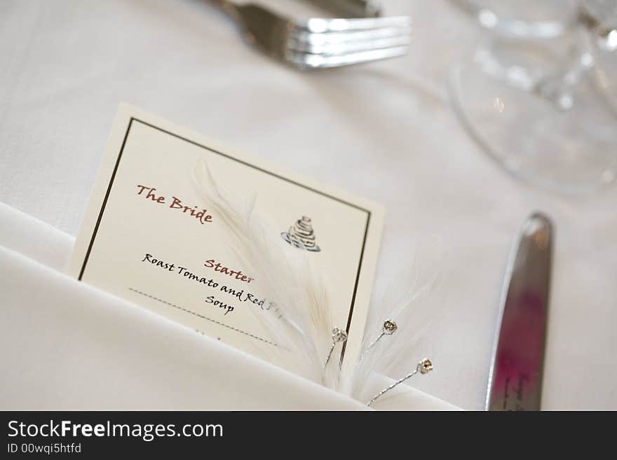 The Bride S Place Setting