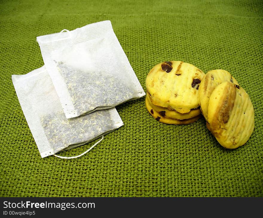 Cookies and tea bags