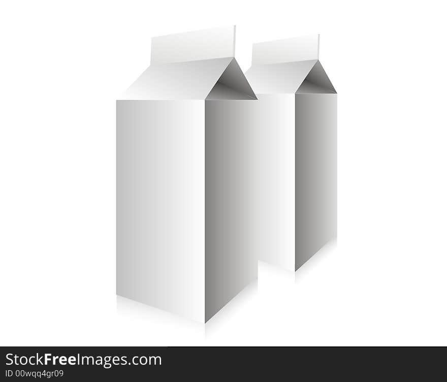 Nice vector illustration of milk box. Nice vector illustration of milk box