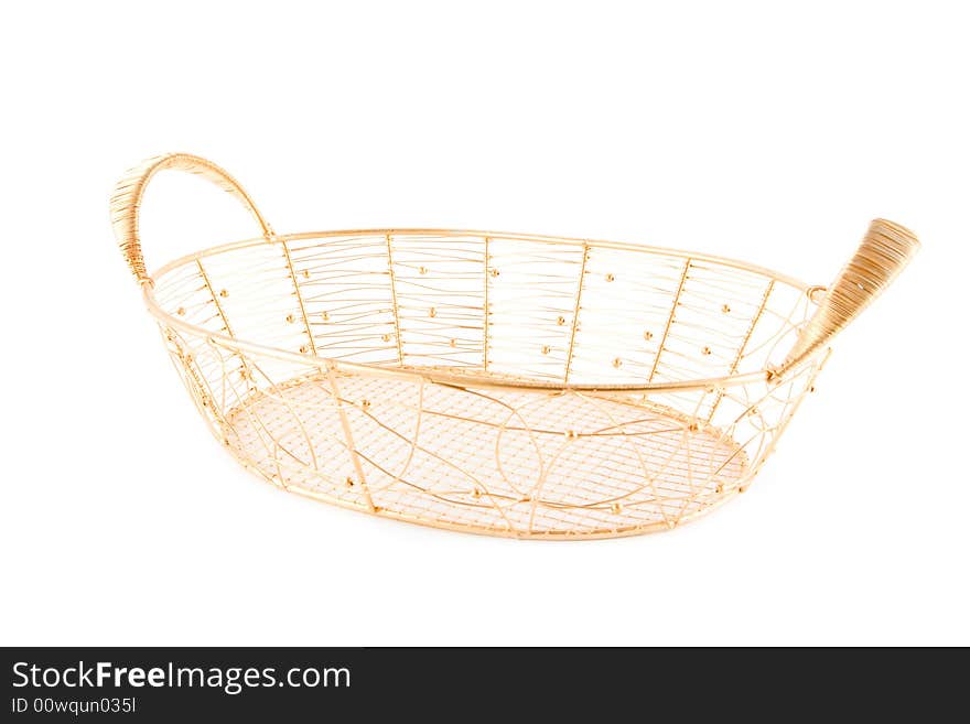 Basket on a white background