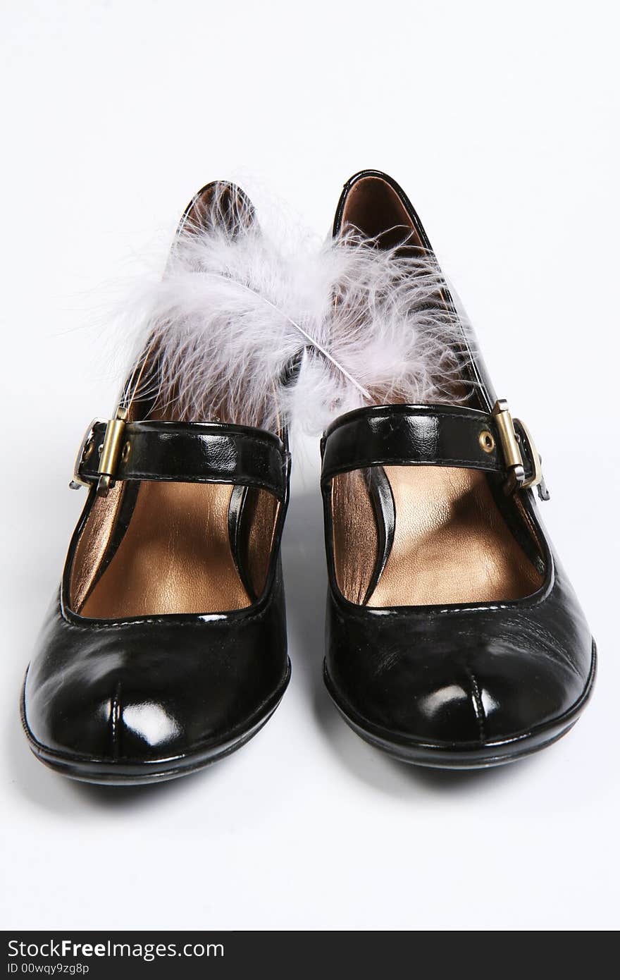 Female Black Varnished Shoes