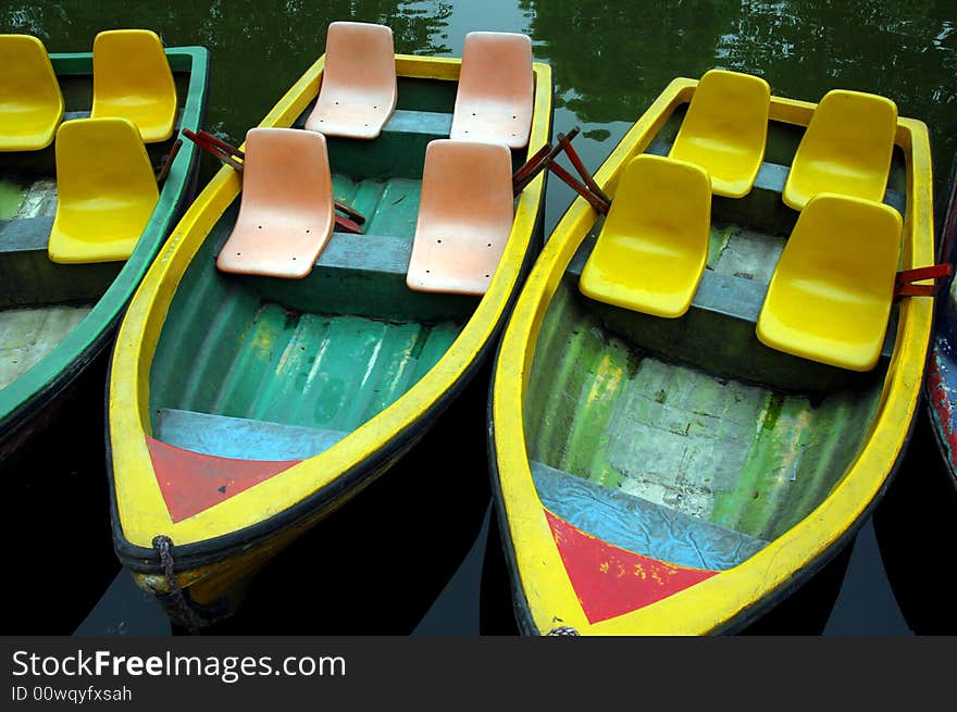 Boats in Chendu,Capital of Sichuan,west of China