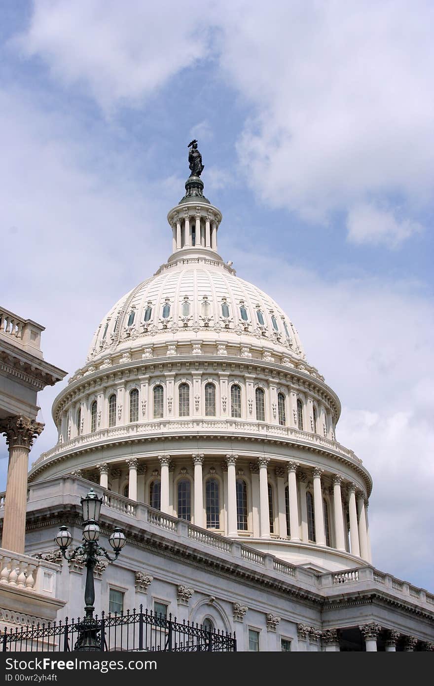 View of the dome of the nation's capitol in Washington, DC, USA. View of the dome of the nation's capitol in Washington, DC, USA.