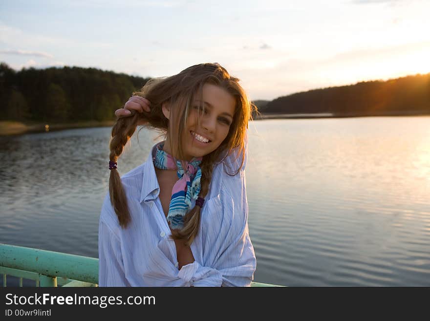 Portrait young girl