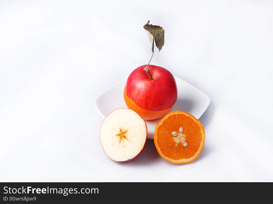 Apple and orange