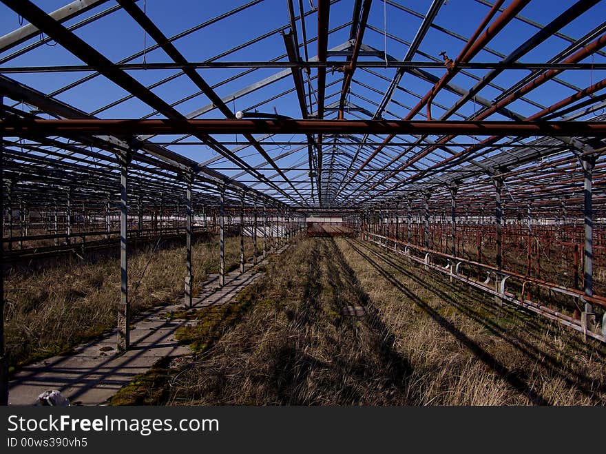 Abandoned and rusted away metal construction. Abandoned and rusted away metal construction