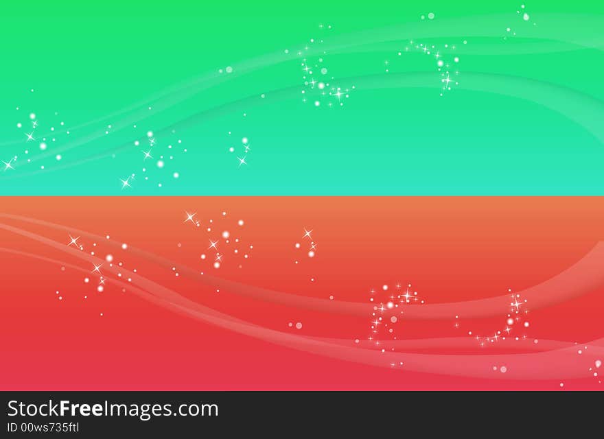 Abstract red and green illustration background. Abstract red and green illustration background