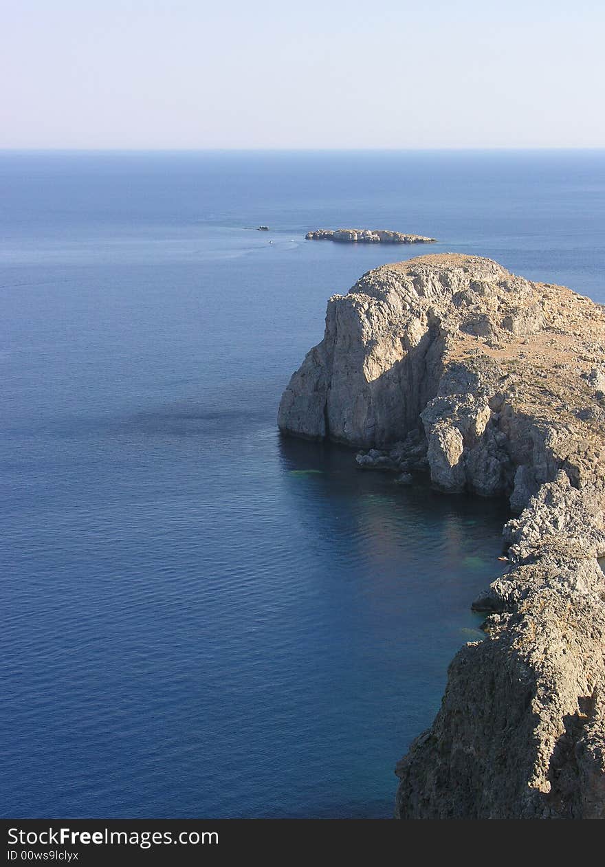 Lindos Bay In Rhodes