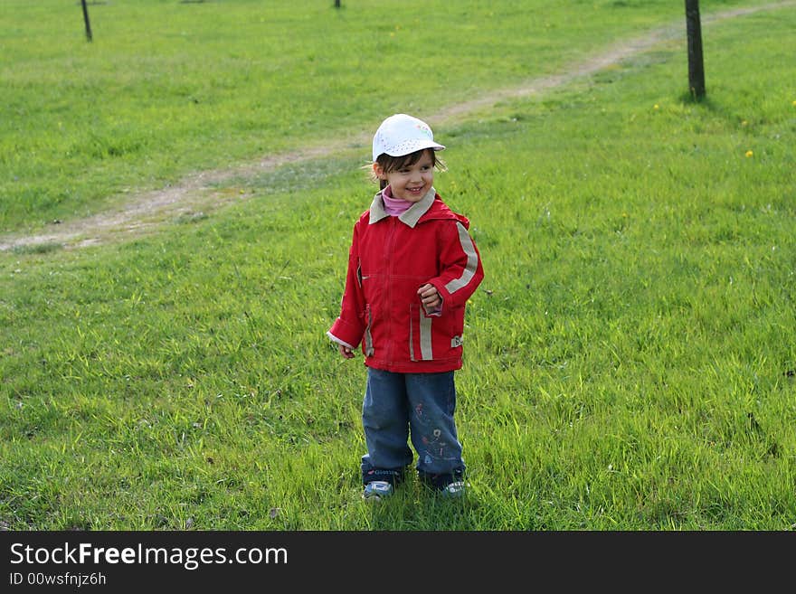 Little girl in the park