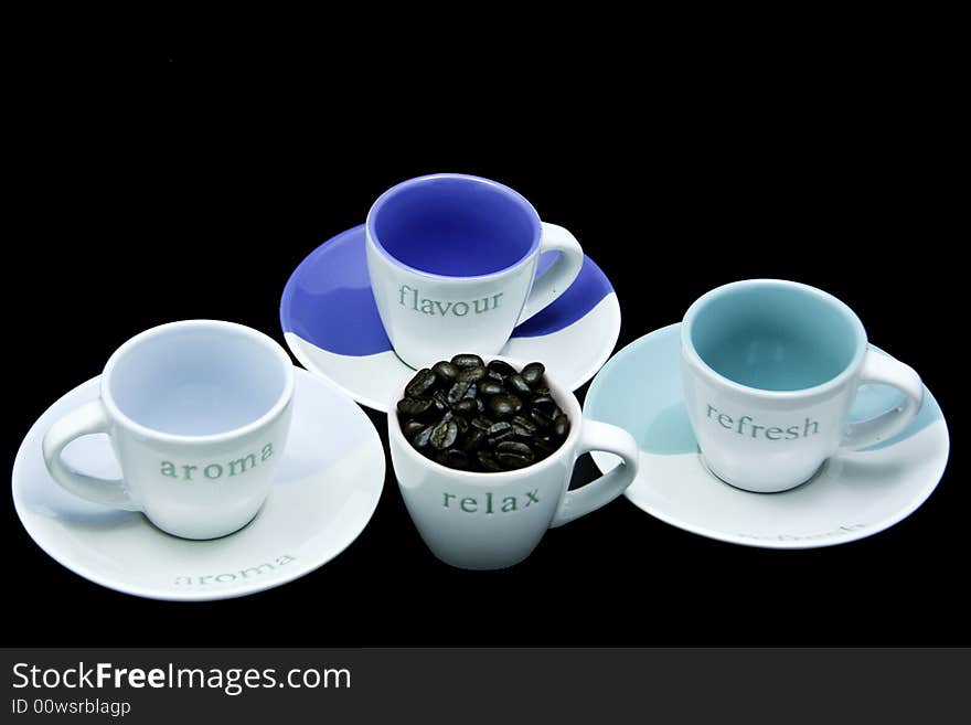 Coffee cups and saucers