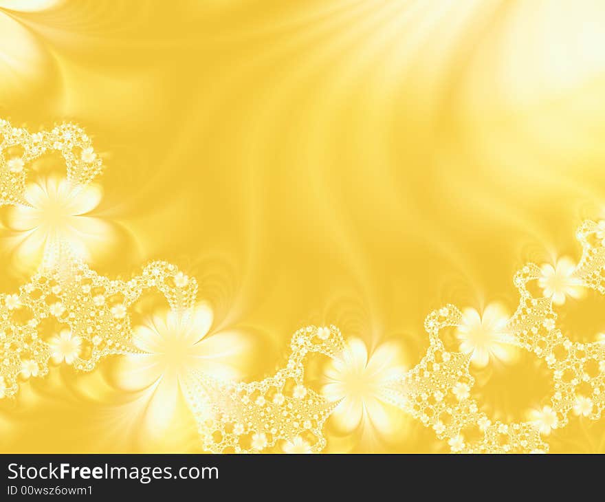 Background with garland.Fractal image.