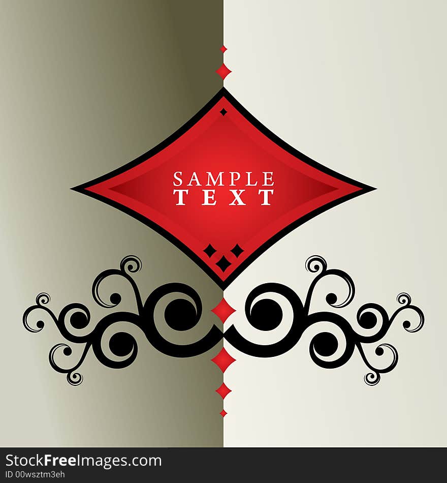 Vector ornament In flower style. Vector ornament In flower style