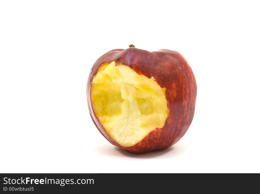 Red apple isolated on white