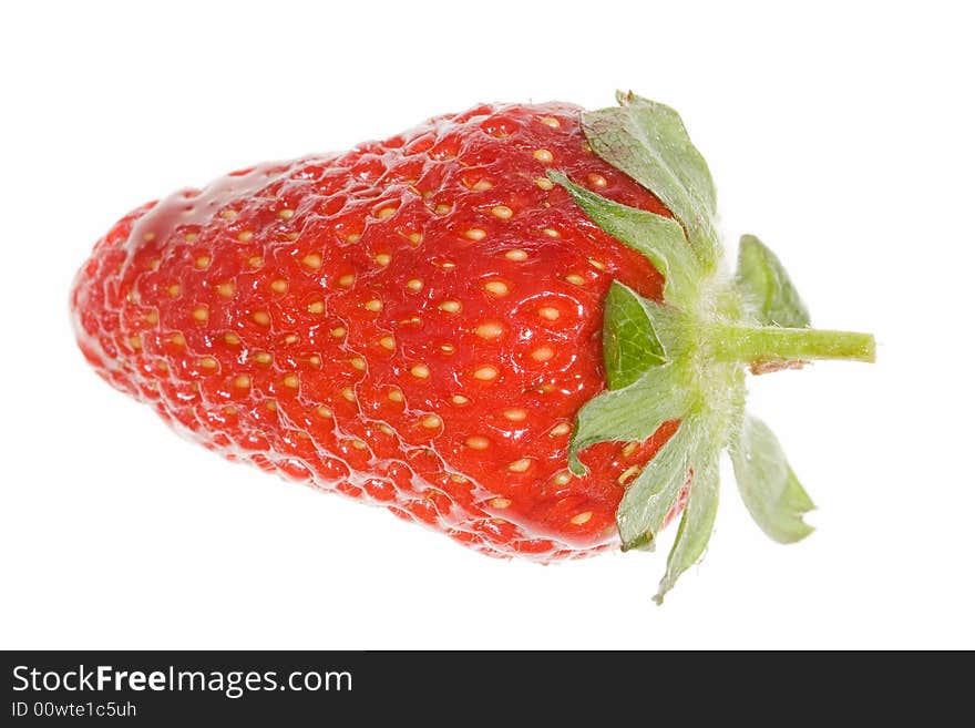 Delicious strawberry on white background