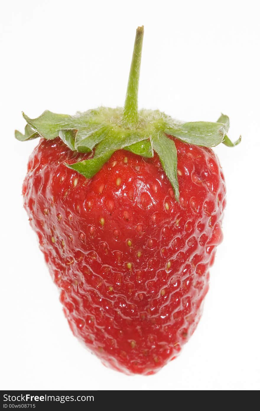 Delicious strawberry on white background