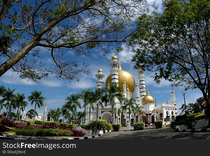 Ubudiah Mosque in Perak, The Golden Mosque.