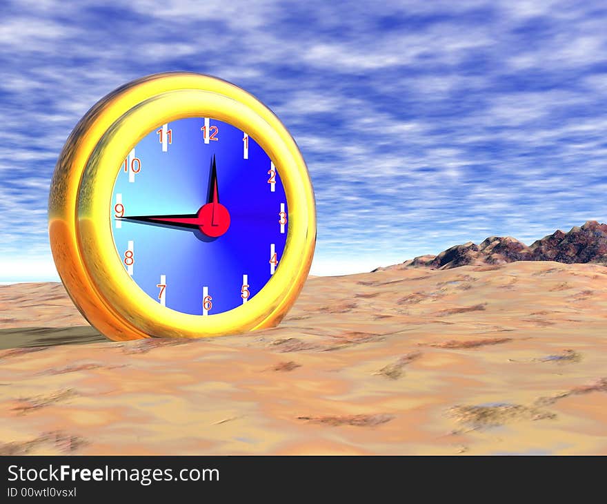 Clock in the desert a collge composition. Clock in the desert a collge composition