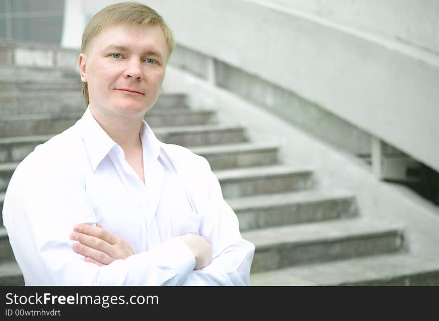 Cheerful young businessman