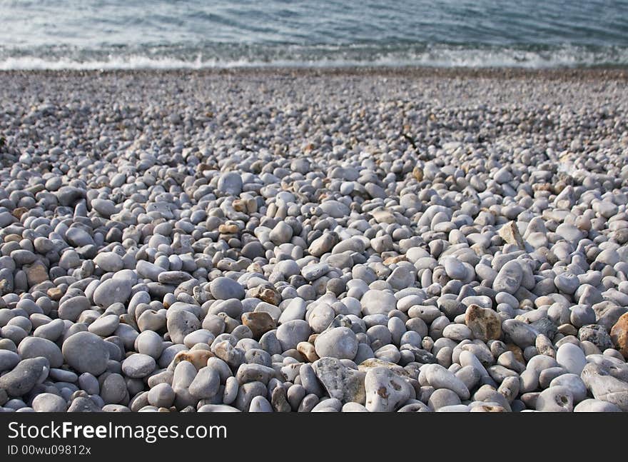 Small Stones On The Beach