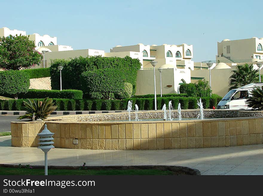 Modern Building Near Red Sea.