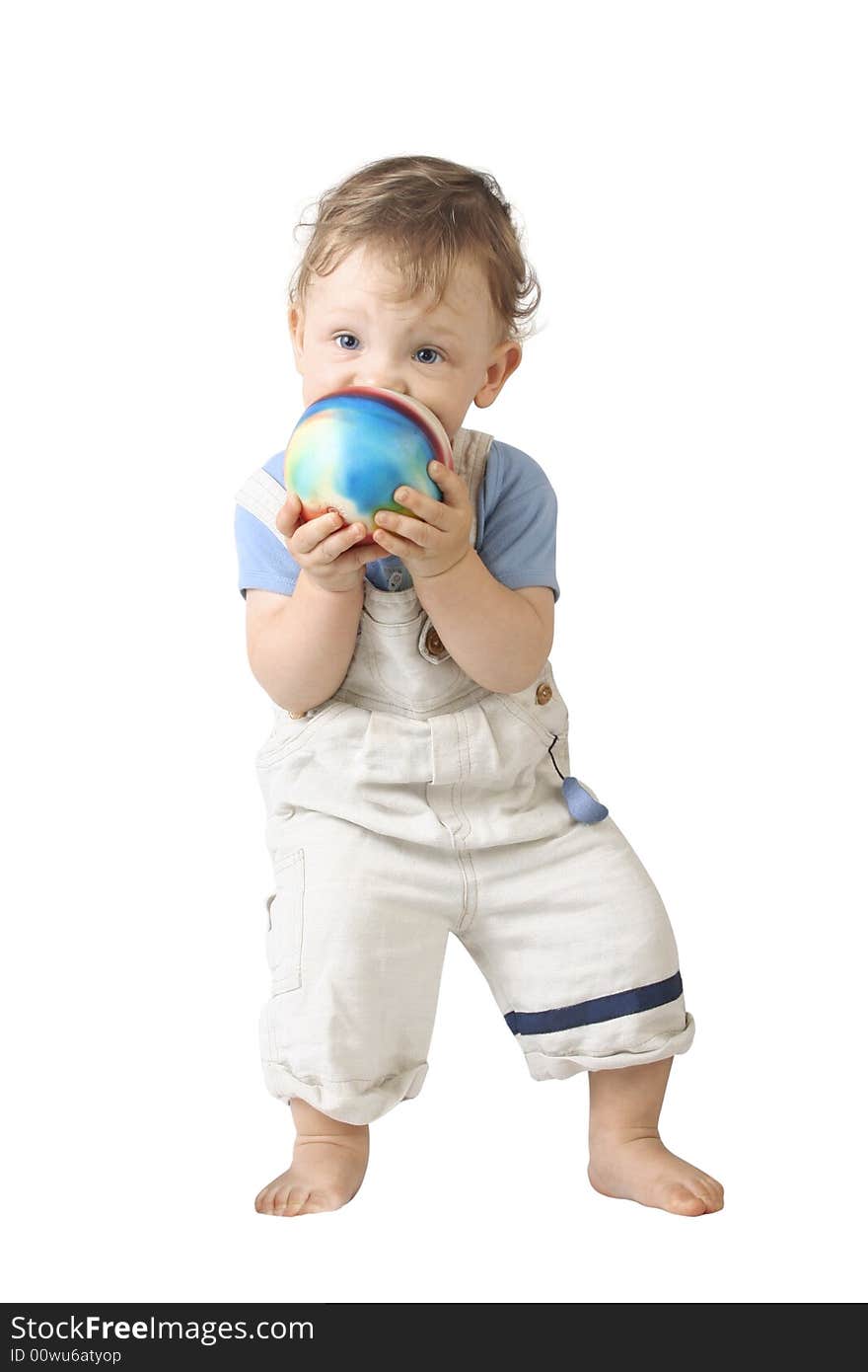 The boy with ball