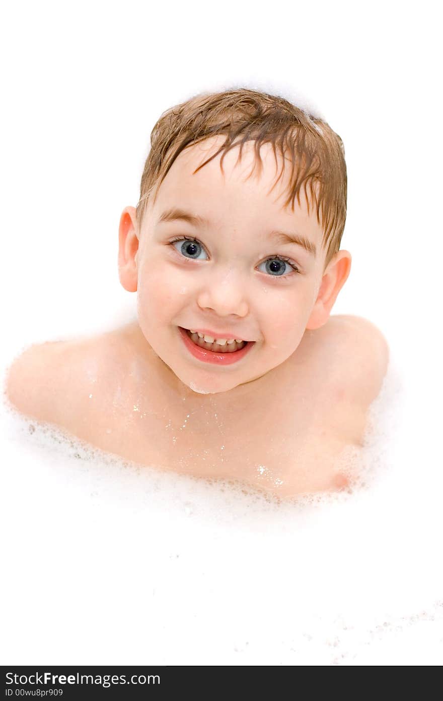 Boy in bath