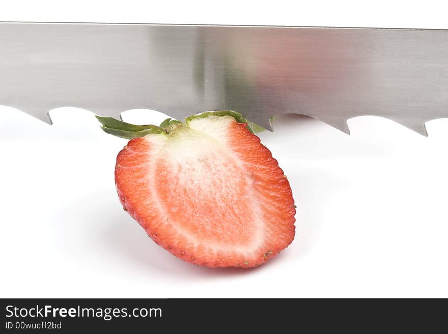 Strawberry and saw-blade