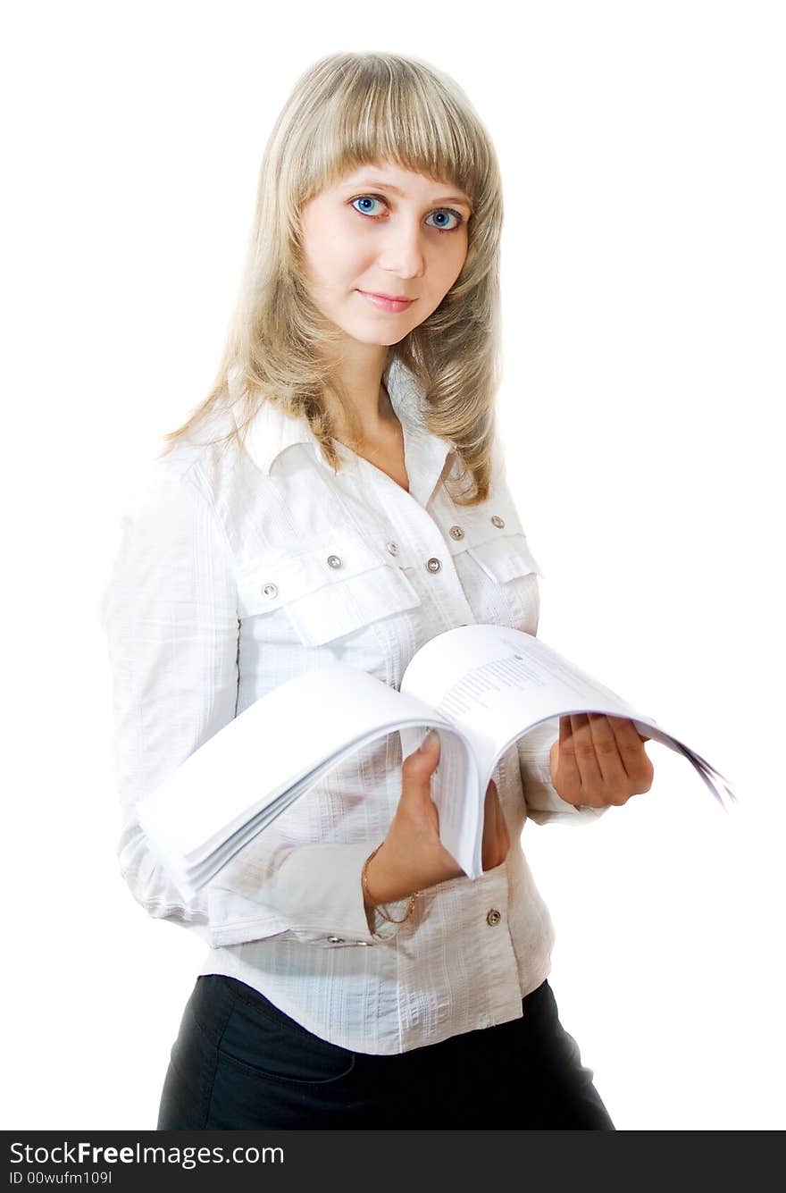 Business women with documents